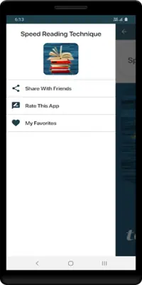 Speed Reading Technique android App screenshot 0